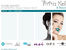 Tablet Screenshot of perfectnailsandbeauty.com
